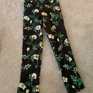 H&M flower work pants size 8